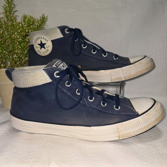 CONVERSE CTSA MIDTOP ALL STAR CANVAS SNEAKER BLUE MENS SIZE 10.5 GUC - Picture 1 of 10